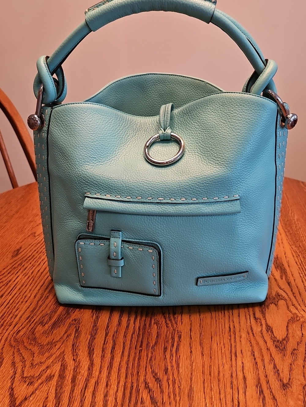 BCBGMAXARIA Pebble Leather Hobo